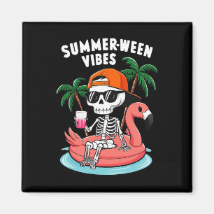 Íman Skeleton Flamingo Summerbetween Vibes Halloween Bo