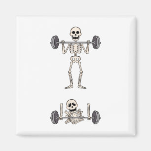 Íman Skeleton Gym Funny Workout Piadas de ginástica