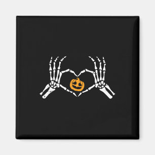 Íman Skeleton Halloween Heart Halloween Costume Bones P
