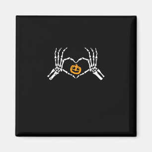 Íman Skeleton Halloween Heart Halloween Costume Pumpkin