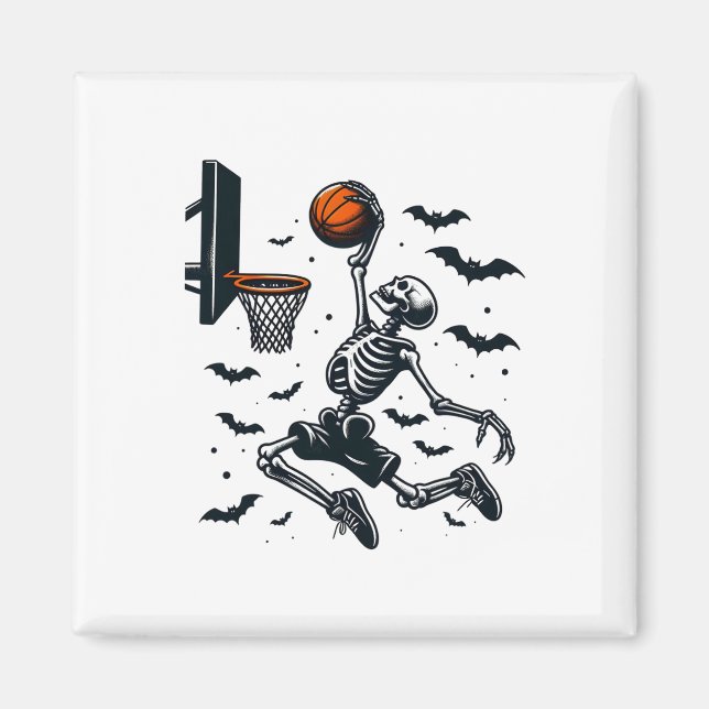 Íman Skeleton Halloween Skeleton Sketll Player (Frente)