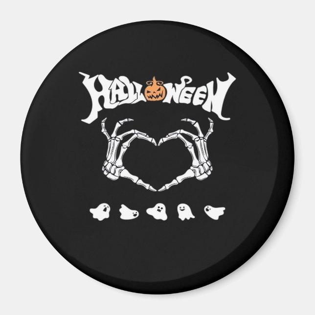 Íman Skeleton Hand Com, Design Halloween (Frente)