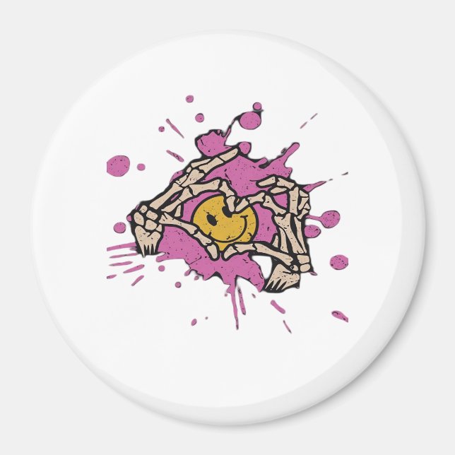 Íman Skeleton Hand Heart Show Classic (Frente)