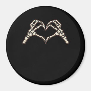 Íman Skeleton Hand Hearts Design