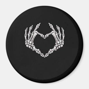 Íman Skeleton Heart And Hands Gothic Halloween Costume
