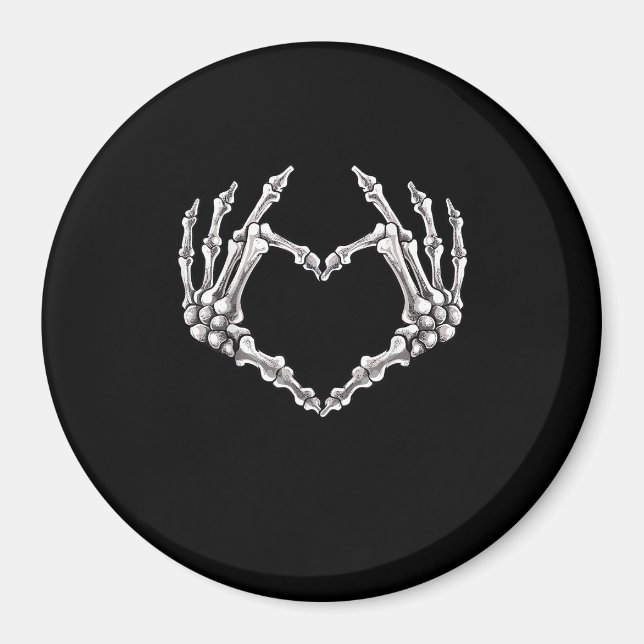 Íman Skeleton Heart And Hands Gothic Halloween Costume (Frente)