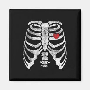 Íman Skeleton Heart Cage Raios X Crianças Adultas Diver