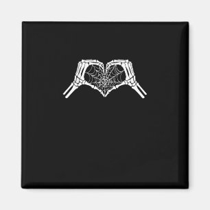 Íman Skeleton Heart Mãos Aranha Halloween Spooky Wo