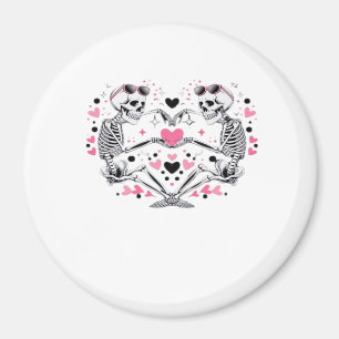 Íman Skeleton Heart Mãos Clássicas Virais