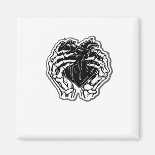 Íman Skeleton Heart Mãos Engraçadas