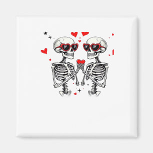Íman Skeleton Heart Mãos Para Tendência
