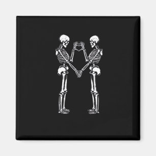 Íman Skeleton Heart Mãos - Sinal de Halloween Costume