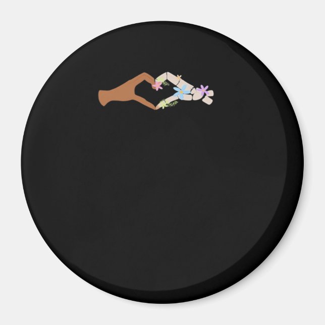 Íman Skeleton Mãos Coração Básico (Frente)