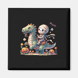 Íman Skeleton Riding Dragon Halloween Pumpkin Theme Kid