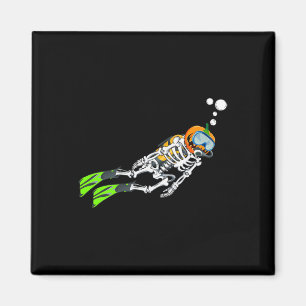 Íman Skeleton Scuba Mergulhando mergulhador de Abóbora
