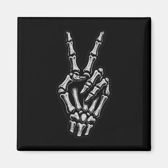 Íman Skeleton - Sinal de Paz 1 (Frente)