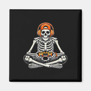 Íman Skeleton Skull Video Game Men Halloween