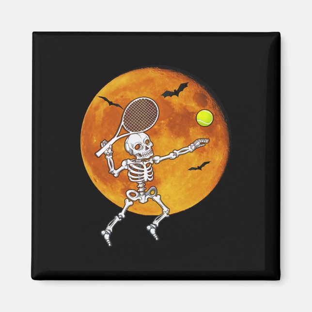 Íman Skeleton Tênis Halloween Racket Ll (Frente)
