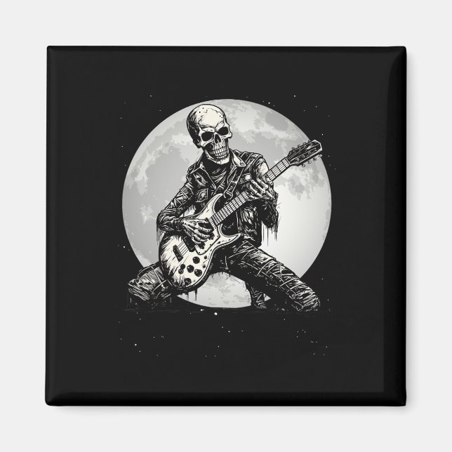 Íman Skeleton tocando violão, pedrechando o dia das bru (Frente)