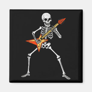 Íman Skeleton tocando violão Rock Music Soky Halloween