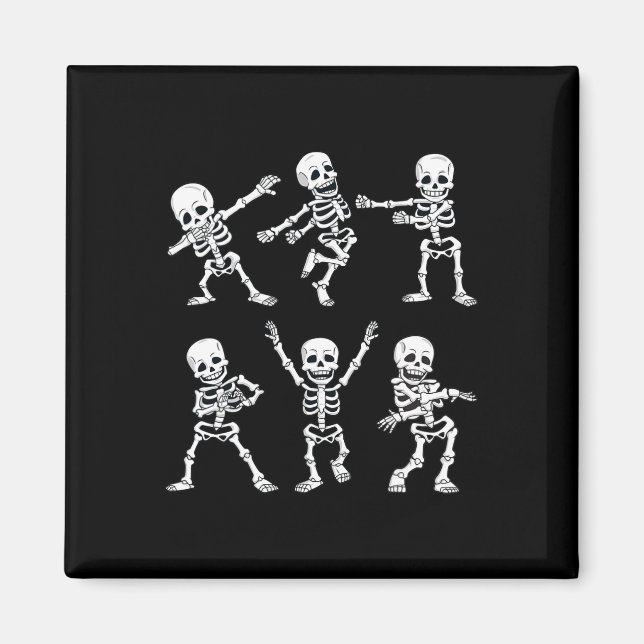 Íman Skeletons Dançantes Desafio Meninos Meninas H (Frente)