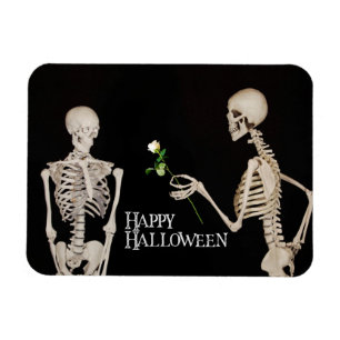 Íman Skeletons Feliz Dia das Bruxas Românticas
