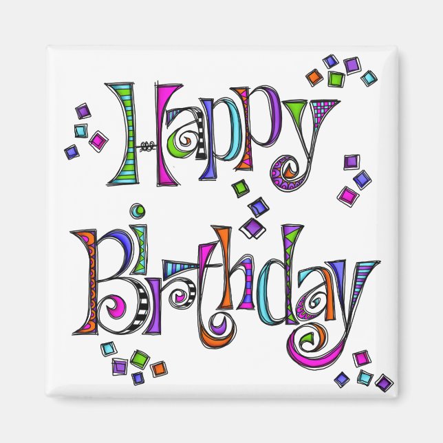 Íman Sketchy Birday (Frente)