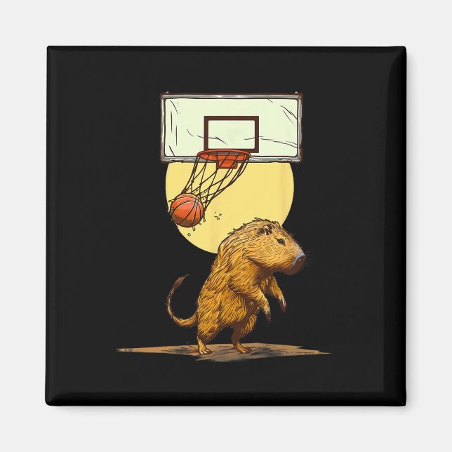 Íman Sketll Capyra Slam Dunk Bll Player Sketll Lover (Frente)