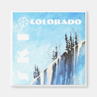 Íman Ski Colorado Art Magnet