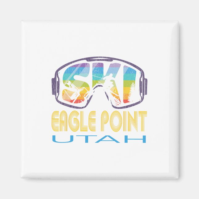 Íman Ski Eagle Point Utah Esquiando Férias (Frente)