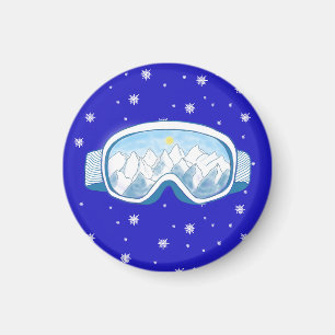 Íman Ski Goggles Snowflake Dance