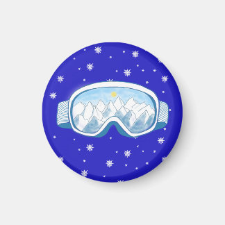 Íman Ski Goggles Snowflake Dance