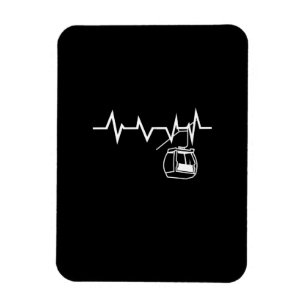 Íman Ski Lift Heartbeat Skier