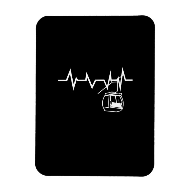 Íman Ski Lift Heartbeat Skier (Vertical)