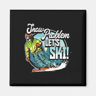 Íman Ski Skiing Winter Sport Snow Problem Let's Ski 