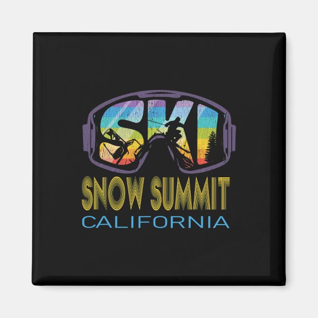 Íman Ski Snow Summit Califórnia Férias de Esqui  (Frente)