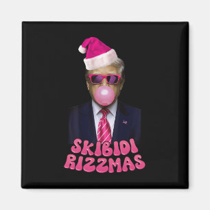 Íman Skibidi Rizzmas Natal Pink Trump Bubble Gum Ch