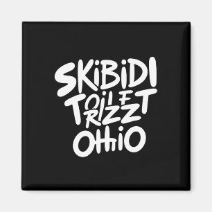 Íman Skibidi Toilet Rizz Ohio Memória Engraçada Retro V
