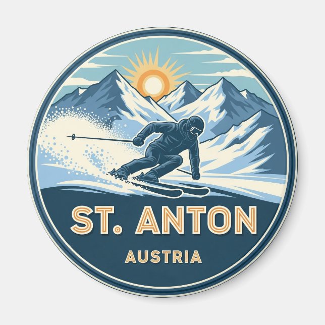 Íman Skier em Ruas. Anton Áustria (Frente)