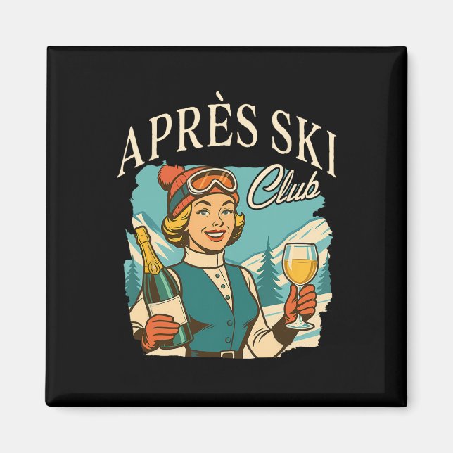 Íman Skiover Apres Ski Queen Ski Trip Snow Apres S (Frente)