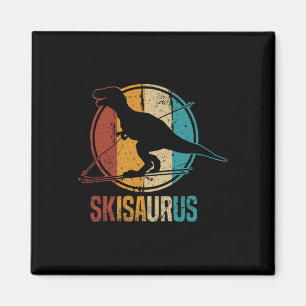 Íman Skisaurus Esqui Divertido Dino Esqui Dinossauro Es