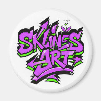 Íman SklinesArt – Logotipo de Grafite Ousado