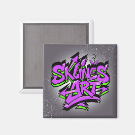 Íman SklinesArt – Logotipo de Grafite Ousado
