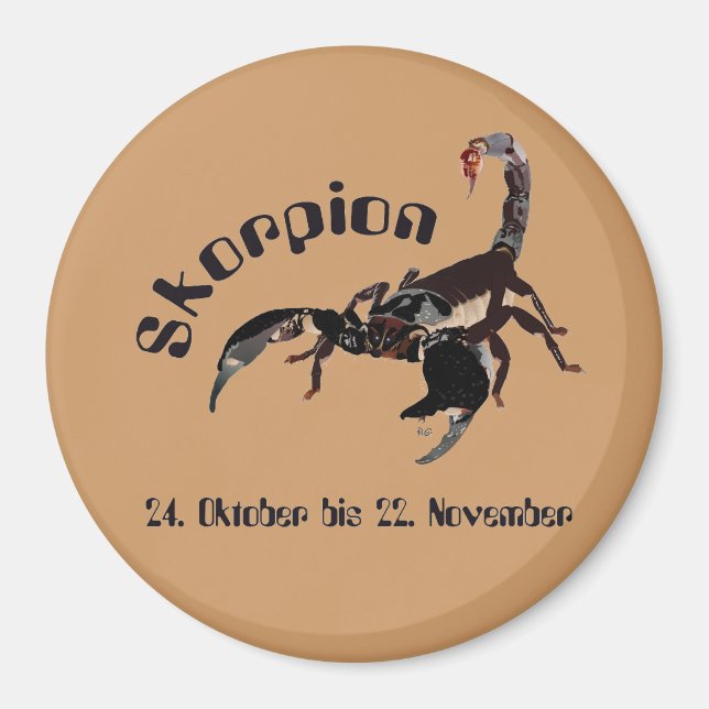 Íman Skorpion - Tierkreiszeichen Magnet (Frente)