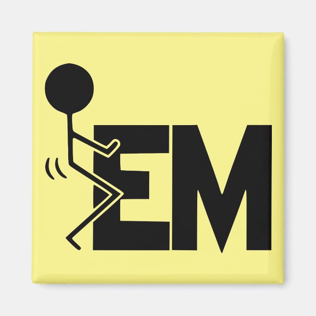 Íman Skru-em Stick Figura #USAPatriotGraphics © (Frente)