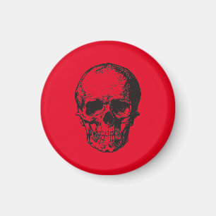 Íman Skull Red Pop Art