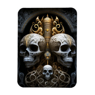 Íman Skulls Gótica Horror Gótico Arte Surreal