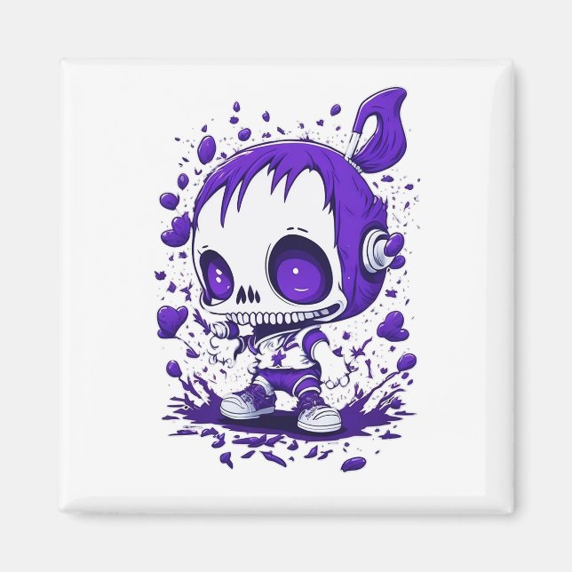 Íman Skulls - impressão (Frente)