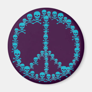 Íman Skully Peace Sign