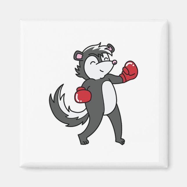 Íman Skunk faz boxing (Frente)